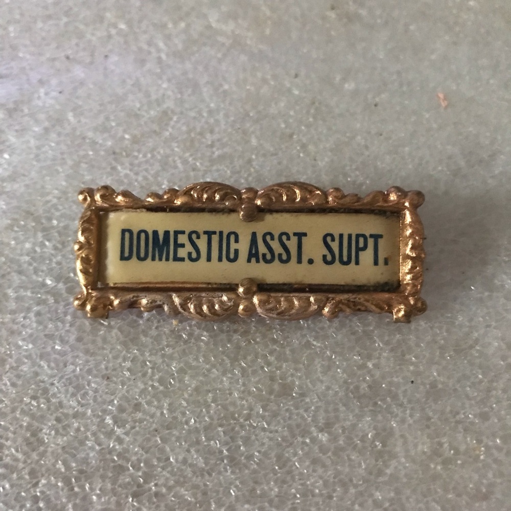 Gold Domestic Assistant Superintendent Pin - Picture 1 of 4